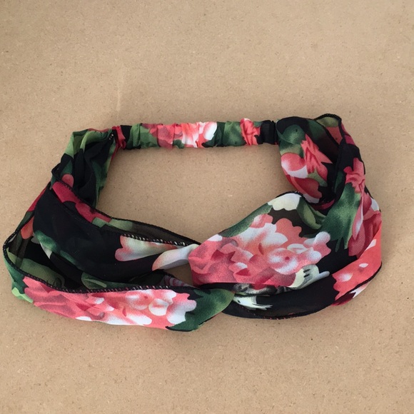 Flower printed head scarf - Picture 1 of 1